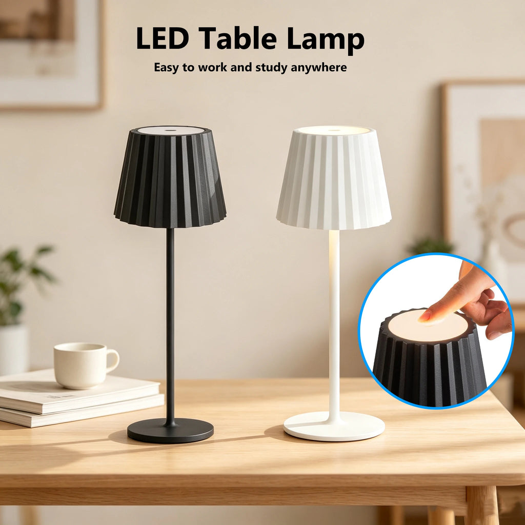 3-Color Rechargeable LED Table Lamp