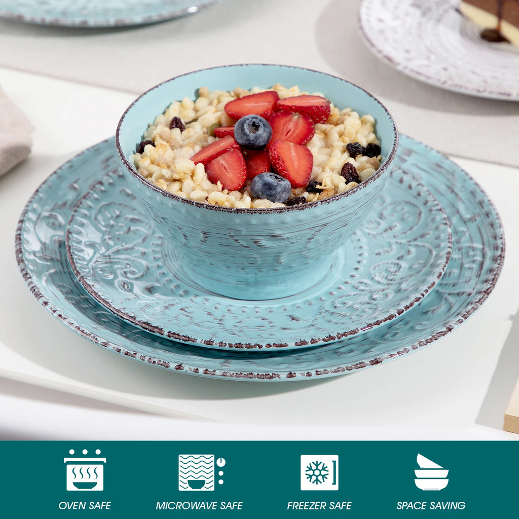 Elegant Vine Ceramic Dinnerware Set