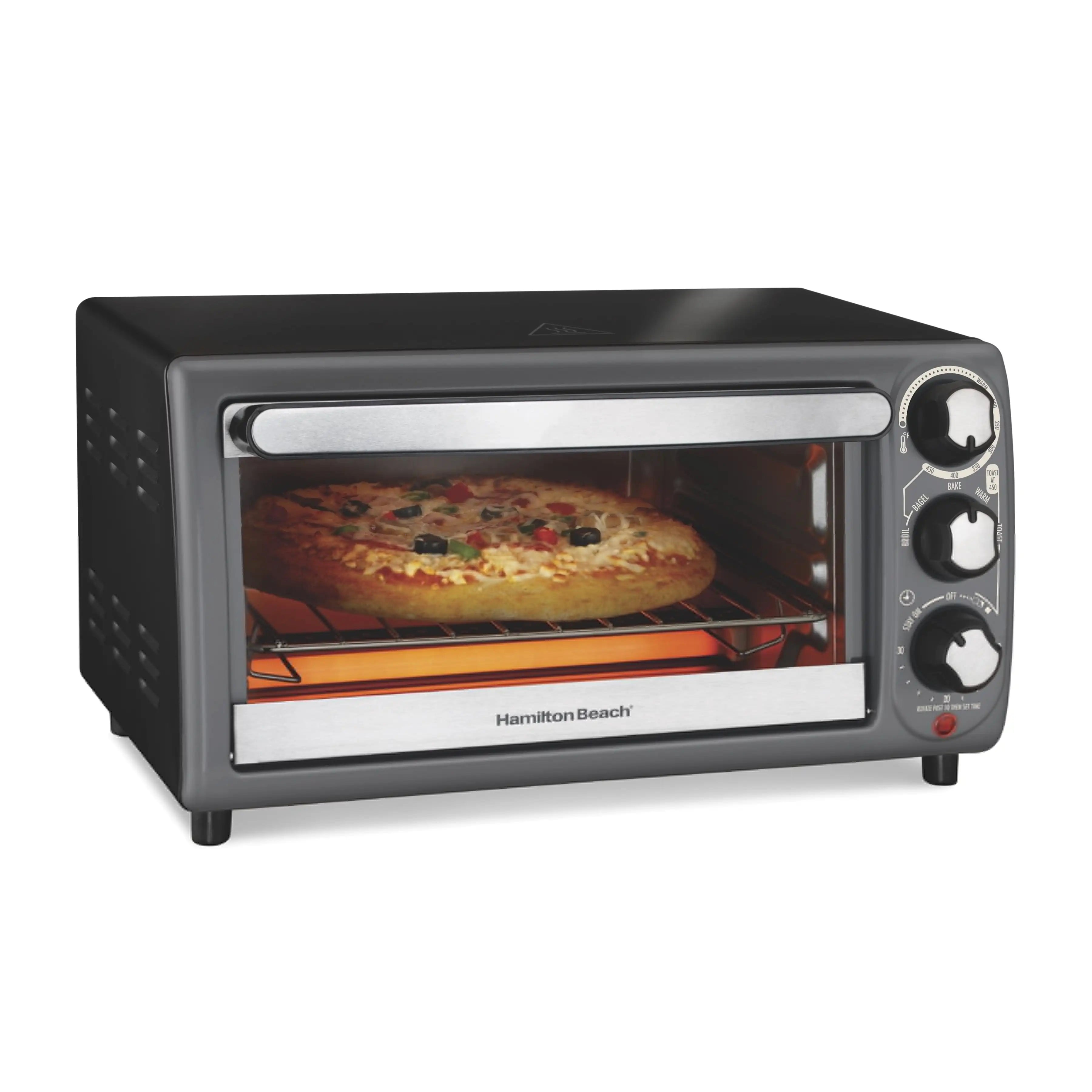 4-Slice Toaster Oven with 5 Versatile Cooking Modes