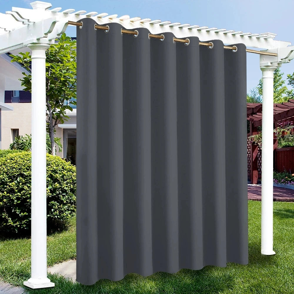 Outdoor Curtains for Patio – Rustproof Grommet Top Waterproof Drapes