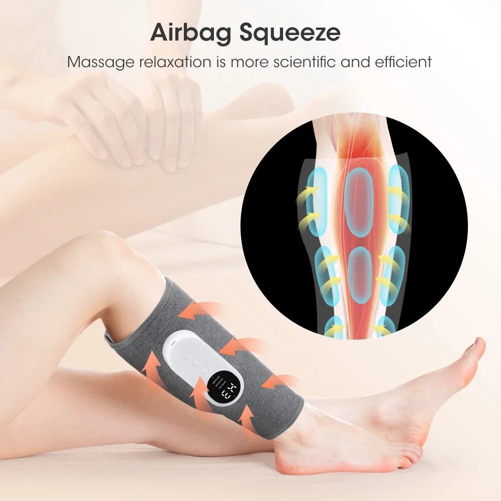 360° Leg Massager with Air Compression & Heat Therapy