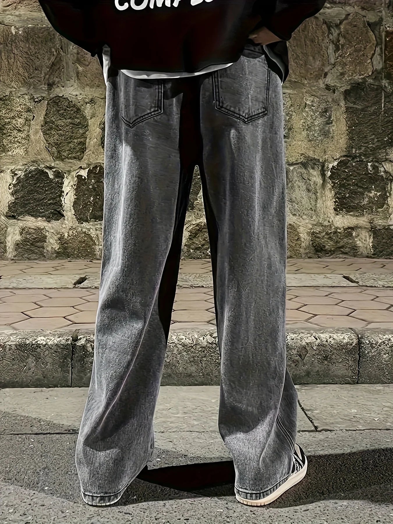 Loose Gray Men's Jeans – Autumn-Winter Essential