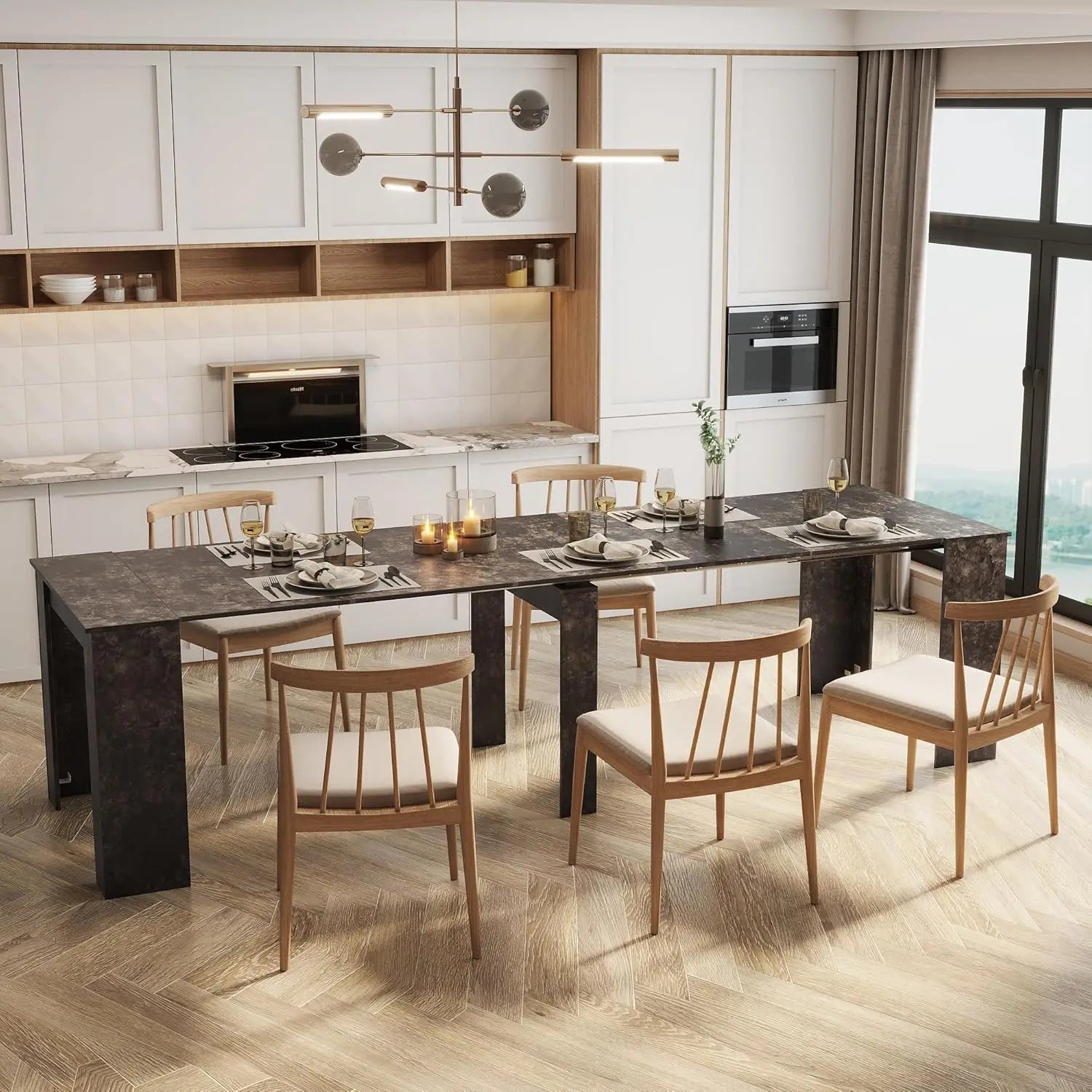 Multifunctional Dining Table for 6-8 People