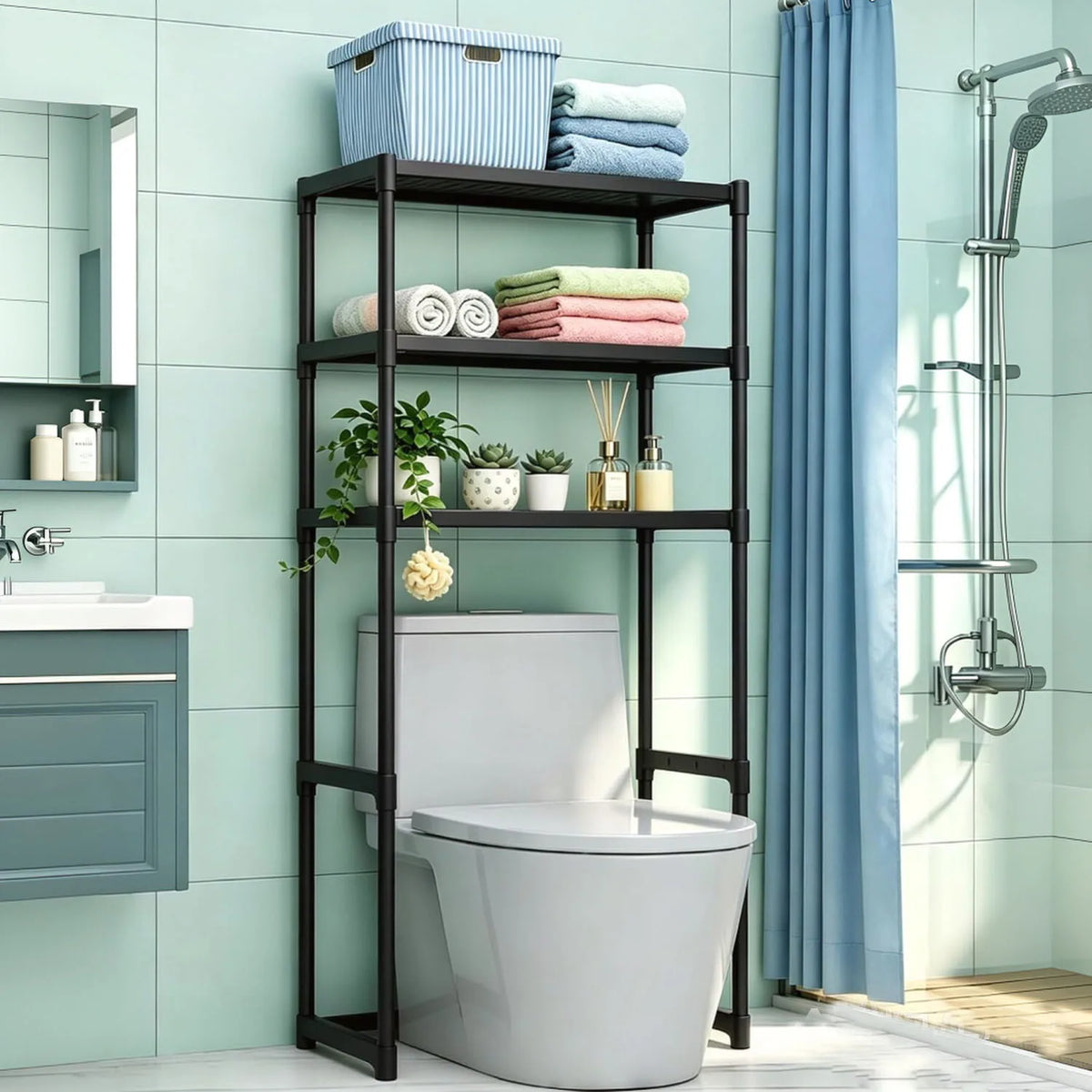 3 Tier Over the Toilet Bathroom Shelf – Smart Storage for Small Spaces
