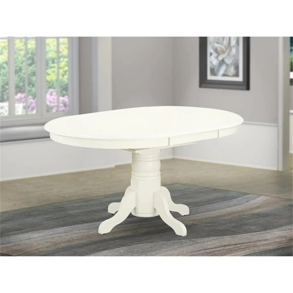 Elegant Oval Dining Room Table with Butterfly Leaf & Pedestal Base – 42" x 60"
