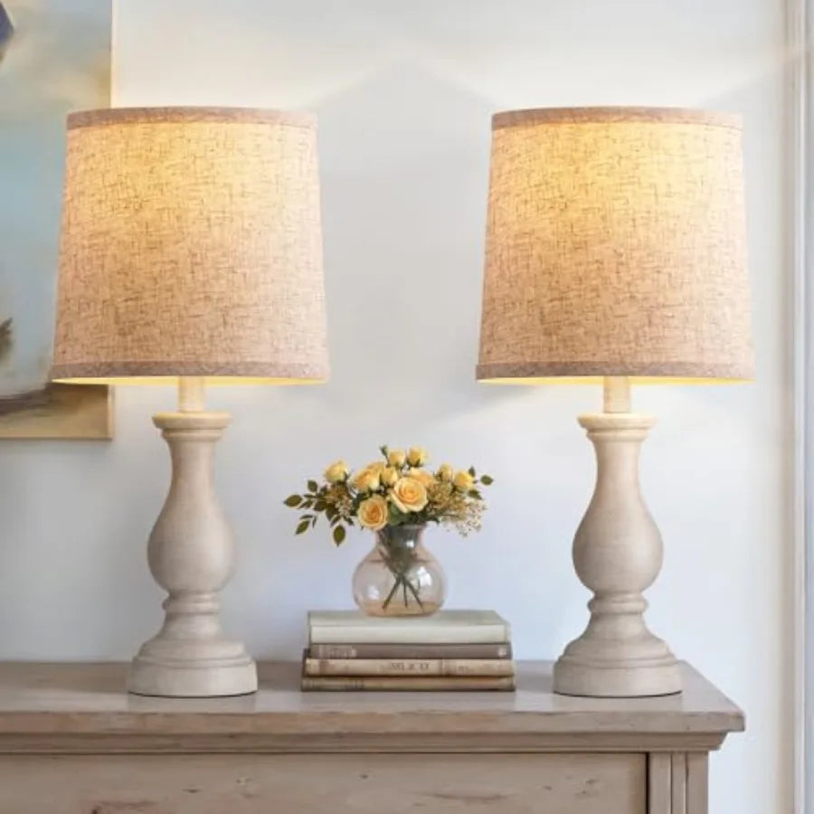 Farmhouse Table Lamps - Set of 2