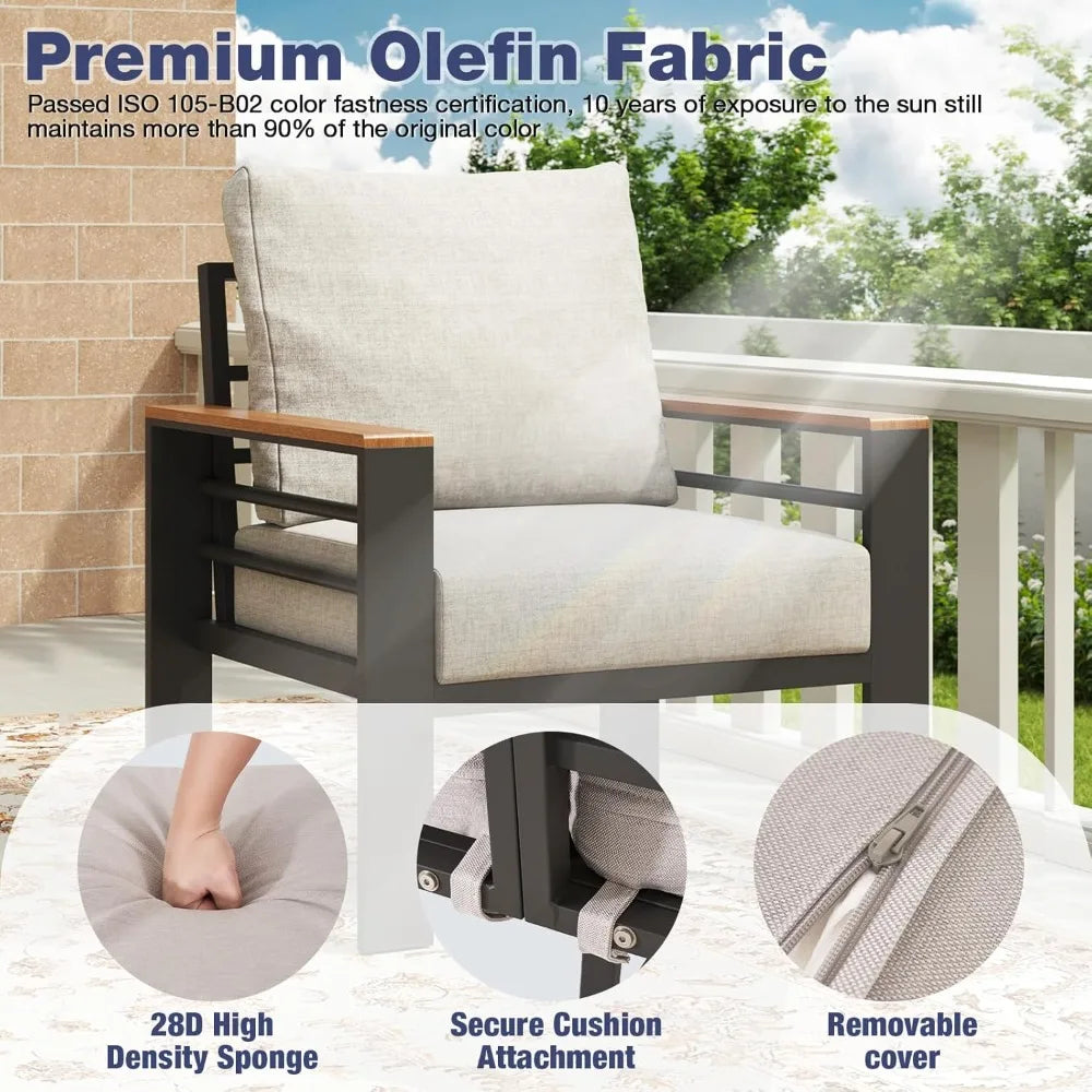 7-Seat Aluminum Patio Furniture Set
