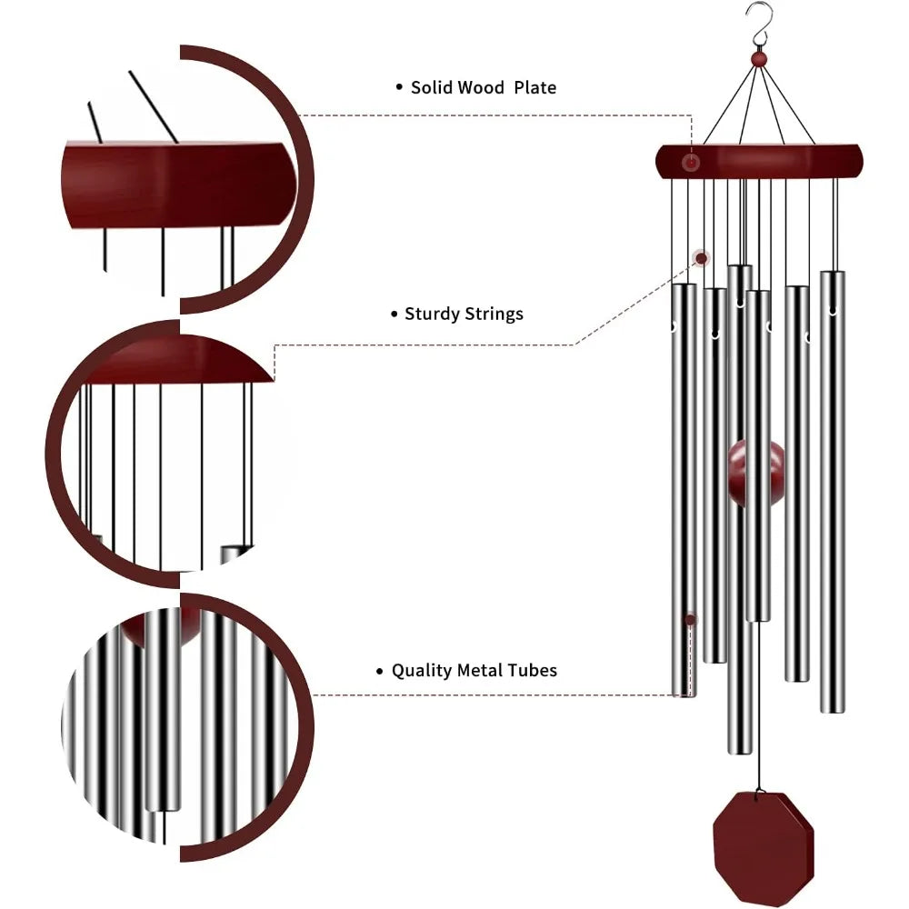 Large Deep Tone Wind Chimes