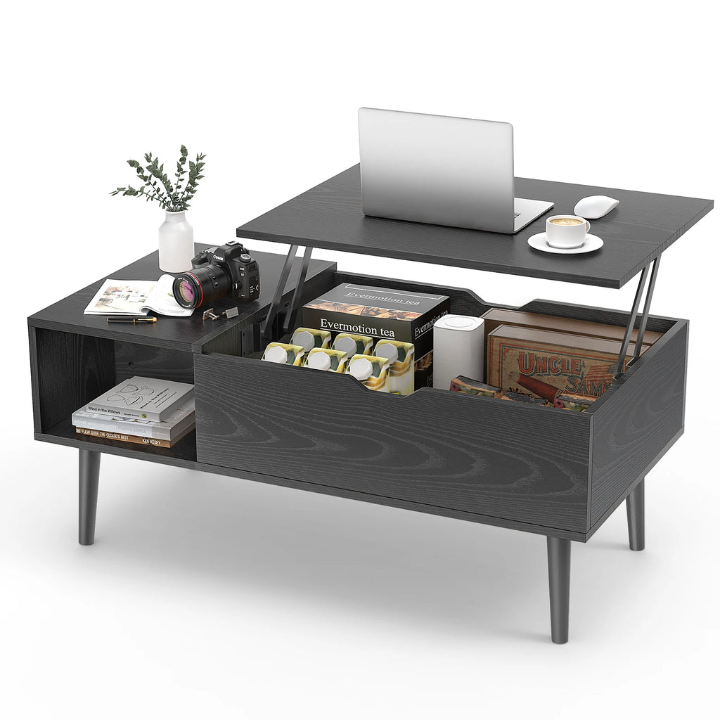 Lift-Top Coffee Table with Adjustable Storage