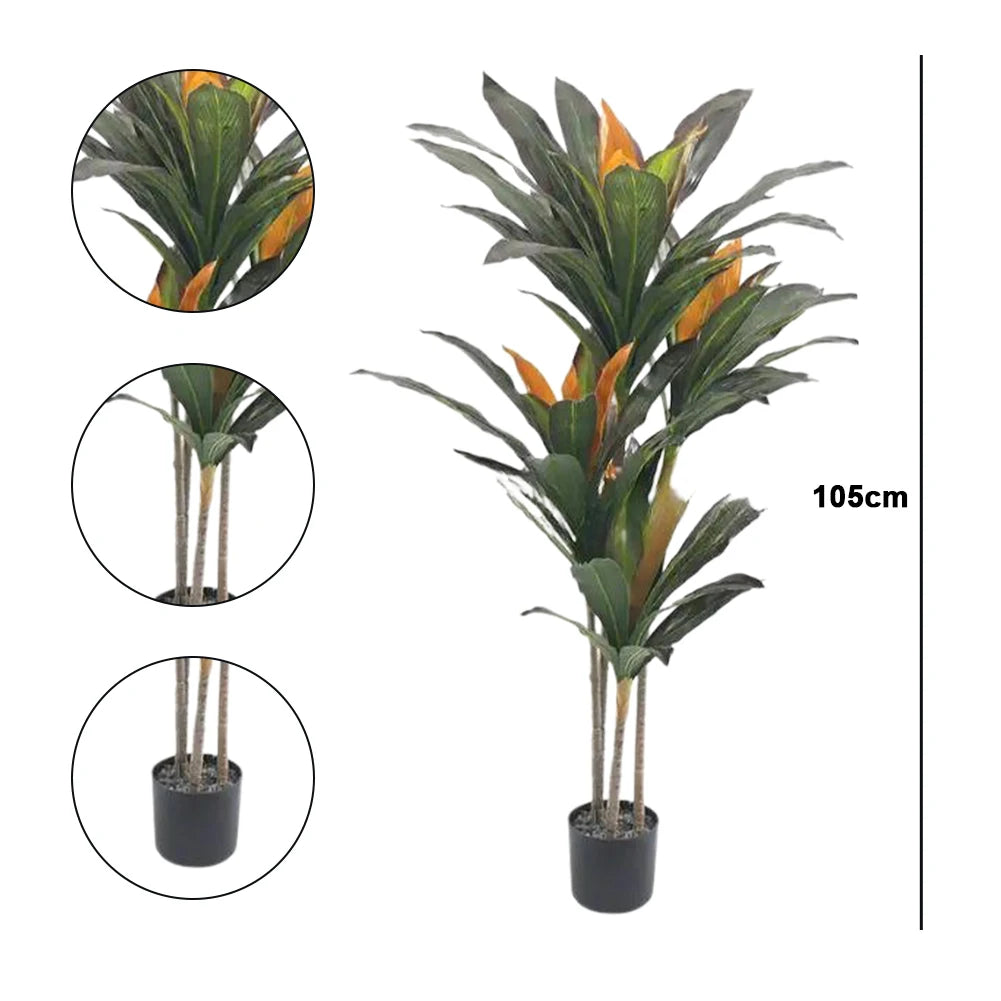 Artificial Dracaena Tree with Adjustable Branches
