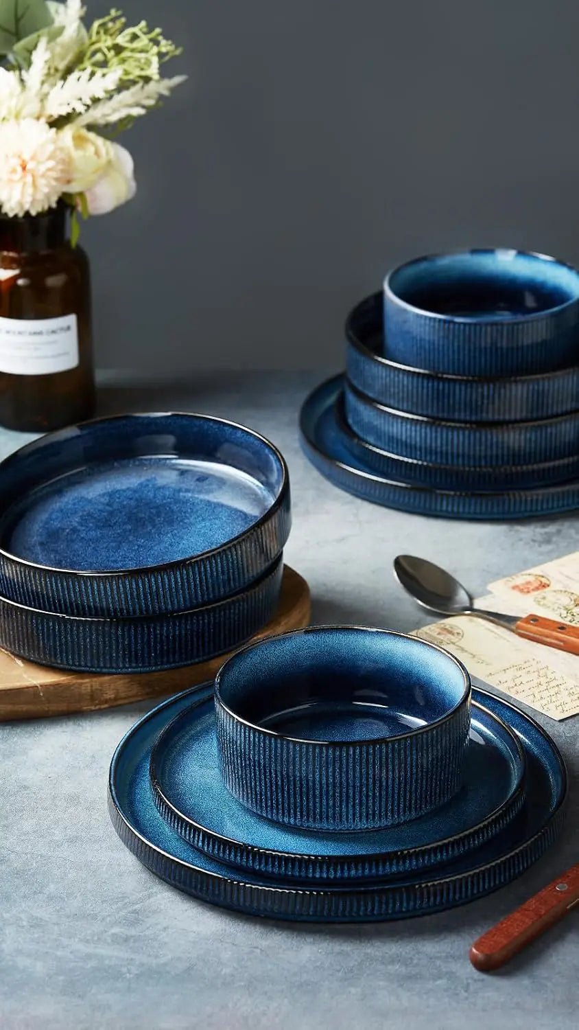 Star Dinnerware Set – Nebulas Blue (16-Piece, Service for 4)