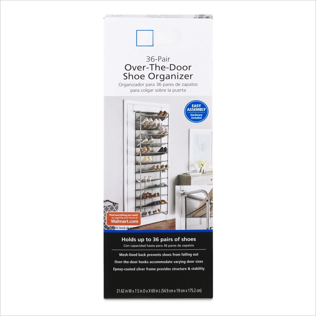 12-Tier over the Door Shoe Rack for 36 Pairs