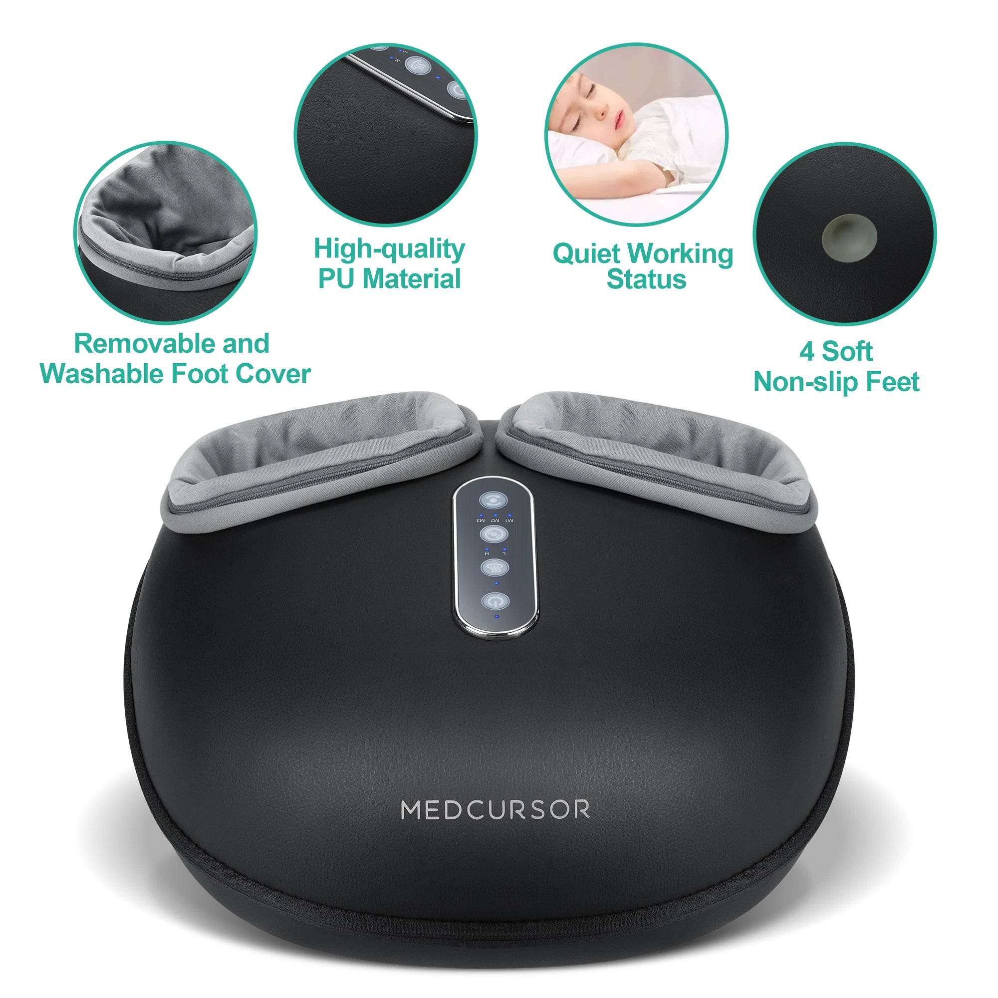 Foot Massager Machine with Heat Roller