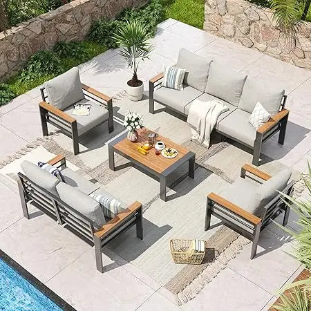 7-Seat Aluminum Patio Furniture Set