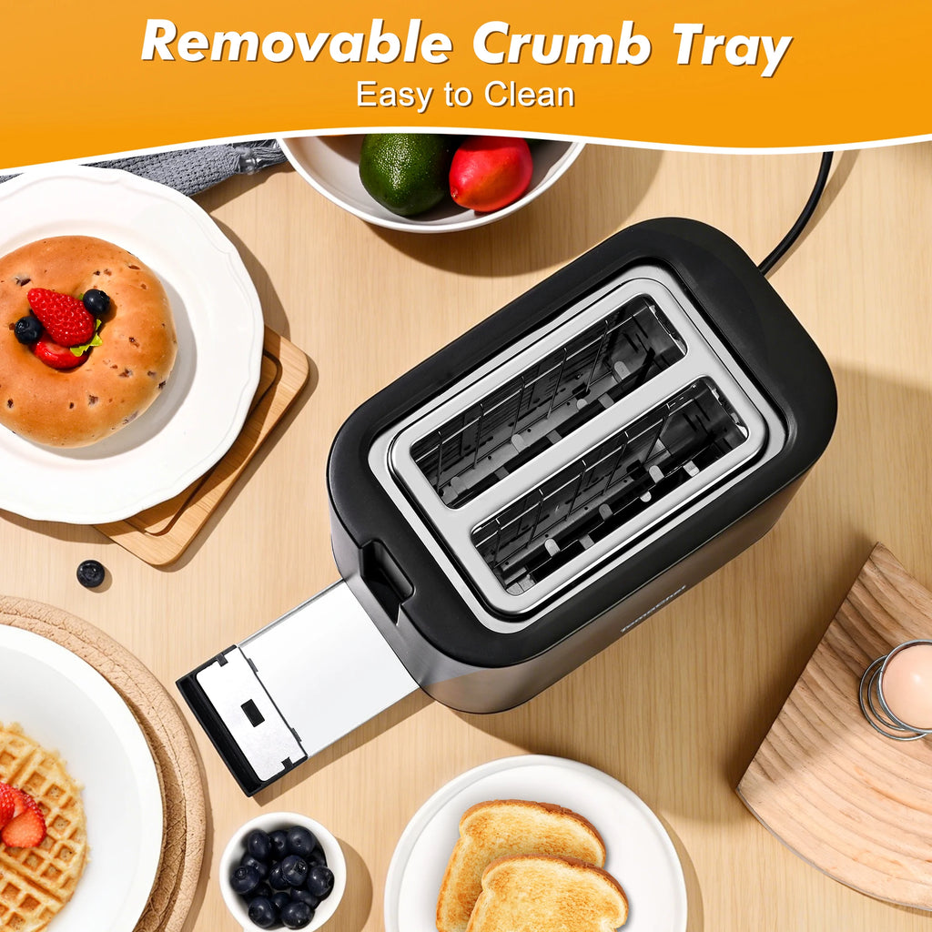 Compact 700W Electric Toaster