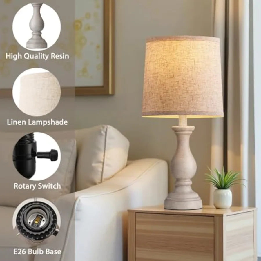 Farmhouse Table Lamps - Set of 2