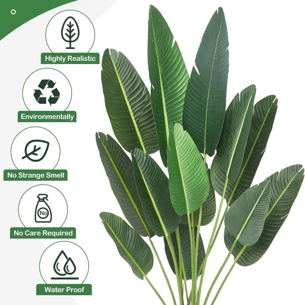 6FT Artificial Bird of Paradise Tree in Pot