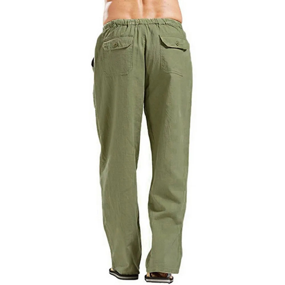 Men's Casual Cotton Linen Pants