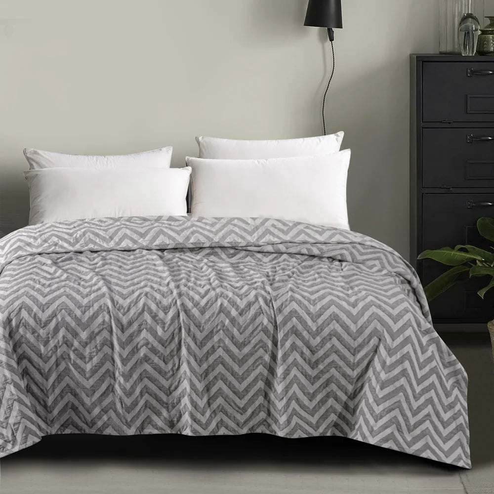 3-Layer Cotton Muslin Bed Blanket – Soft, Breathable, and Lightweight