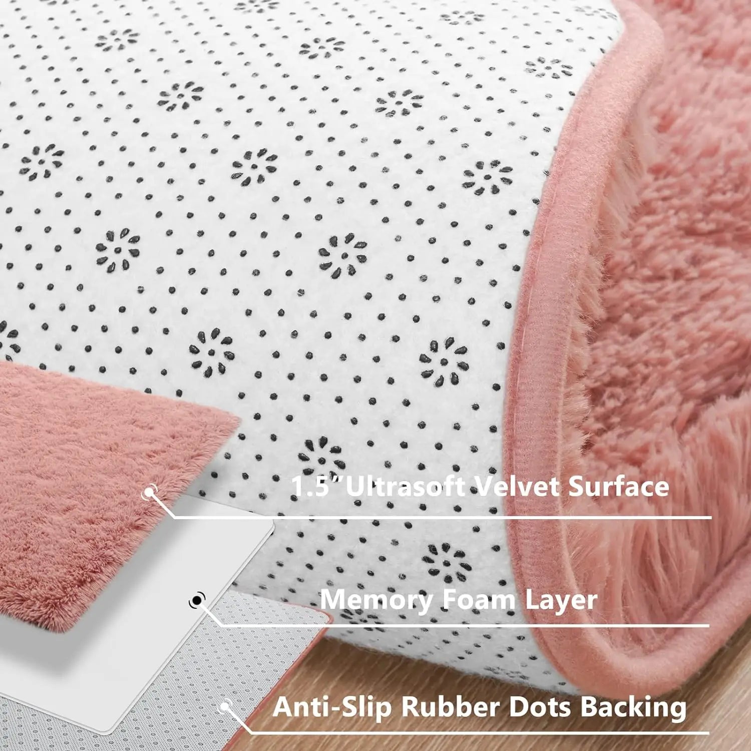 Plush Soft Indoor Carpet - Anti-Skid Durable Area Rug