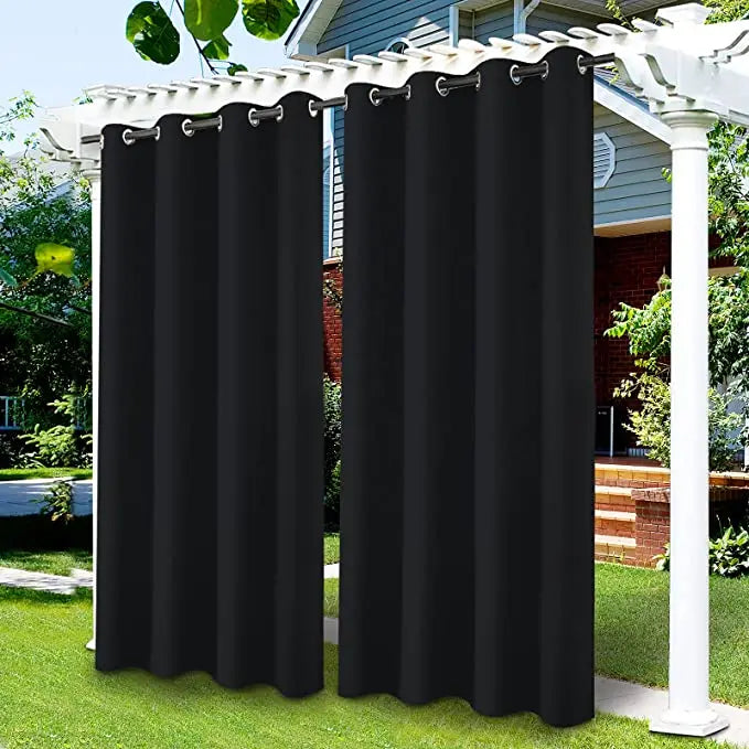 Outdoor Curtains for Patio – Rustproof Grommet Top Waterproof Drapes