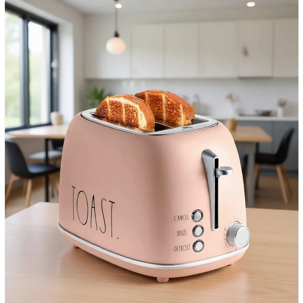 Retro 2 Slice Stainless Steel Toaster