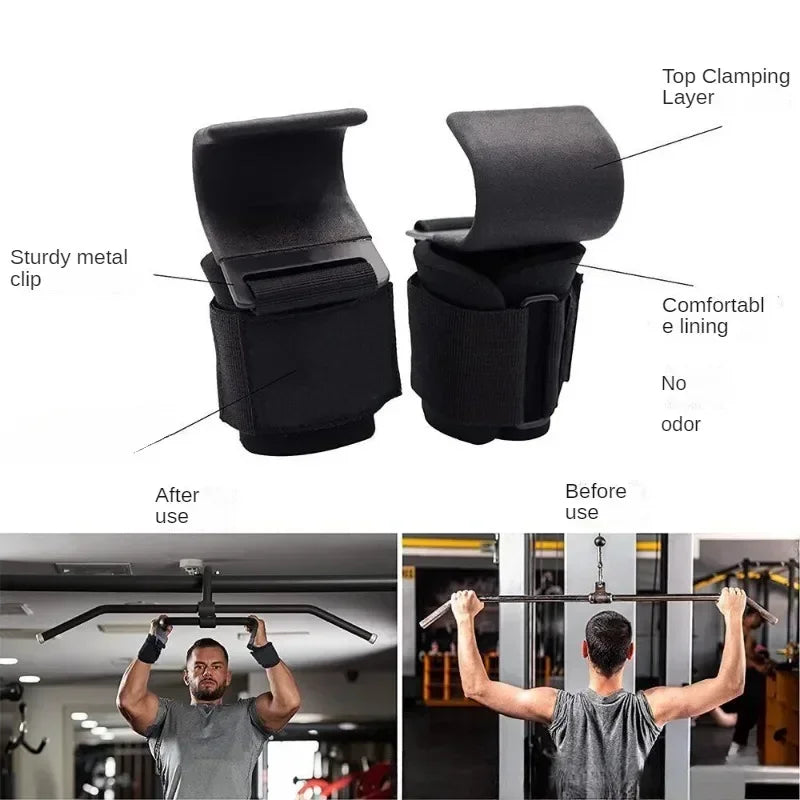 Premium Non-Slip Weight Lifting Hooks