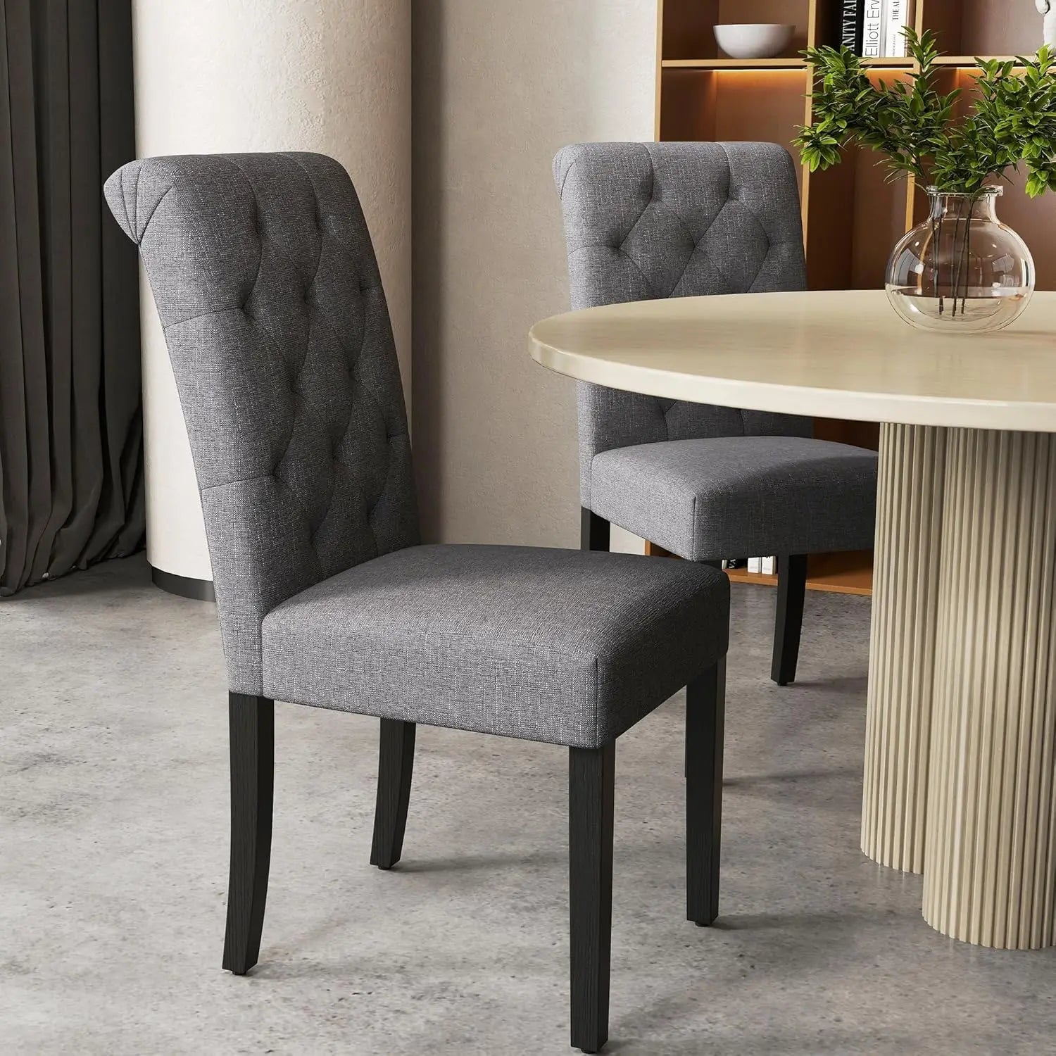 Set of 4 Upholstered Dining Chairs