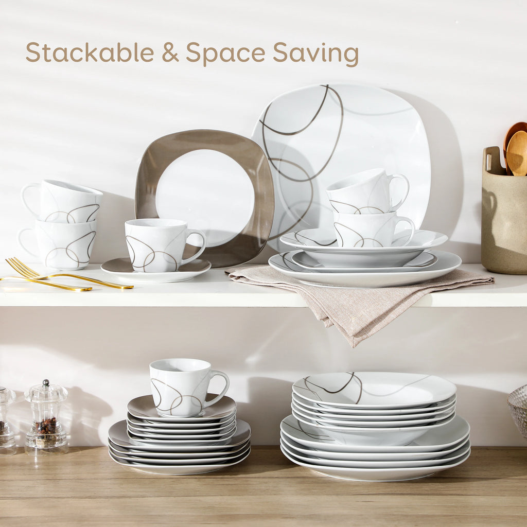 30-Piece Porcelain Dinnerware Set