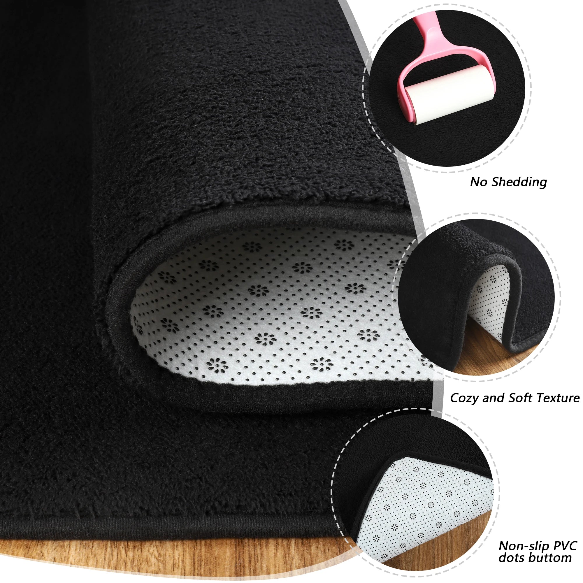 Black Area Rug — Soft, Nonslip, and Stylish Comfort for Every Room