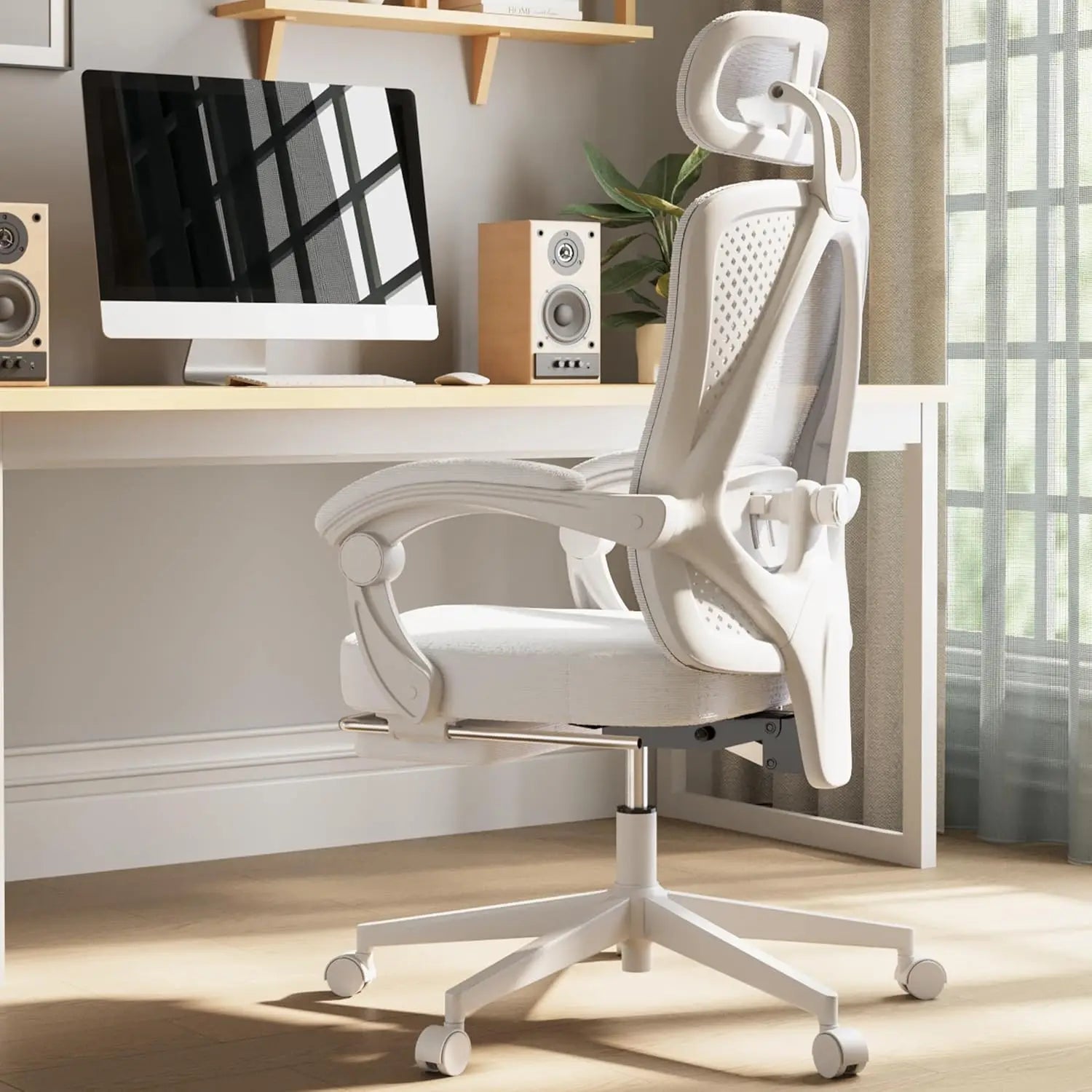 Ergonomic Mesh Computer Chair with Adjustable Lumbar Support & Headrest
