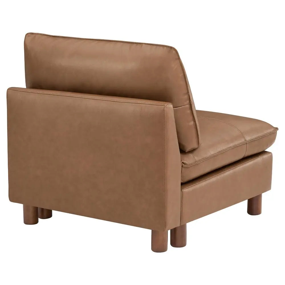 Premium Genuine Leather Modular Cloud Sectional Sofa