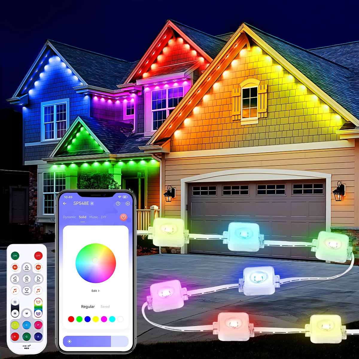 All Occasion Permanent RGBIC Outdoor Lights