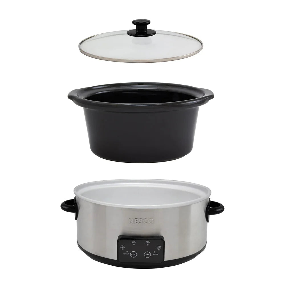 Digital Stainless Steel 6-Quart Slow Cooker – Effortless Cooking, Delicious Results
