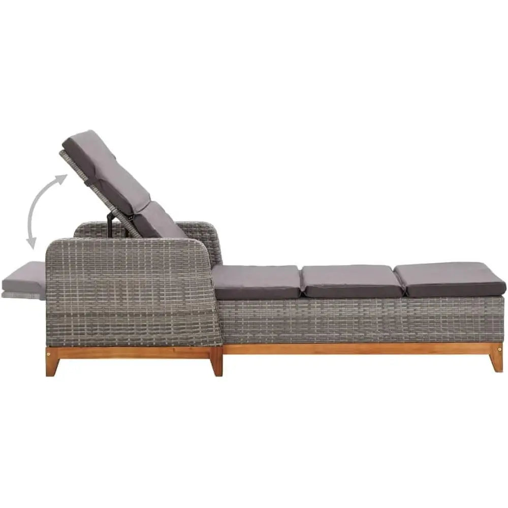 Adjustable Backrest Sun Lounger