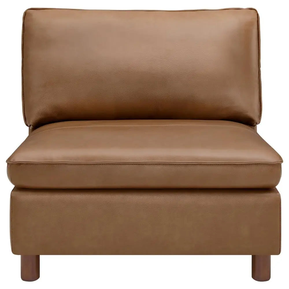 Premium Genuine Leather Modular Cloud Sectional Sofa