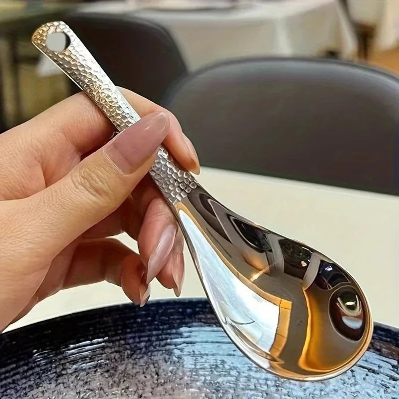 2pcs Stainless Steel Spoon Set – Large Capacity