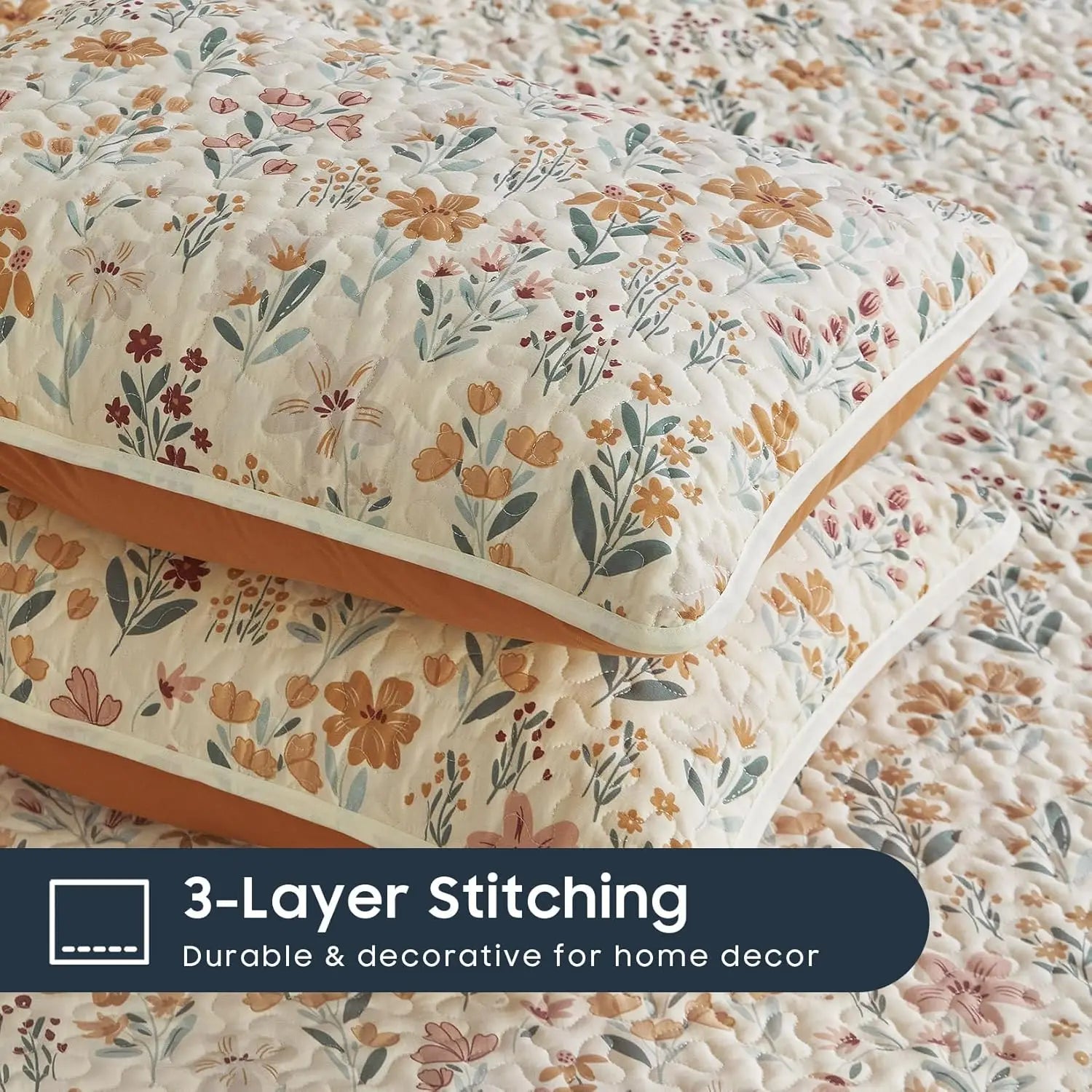 Floral Quilt Set