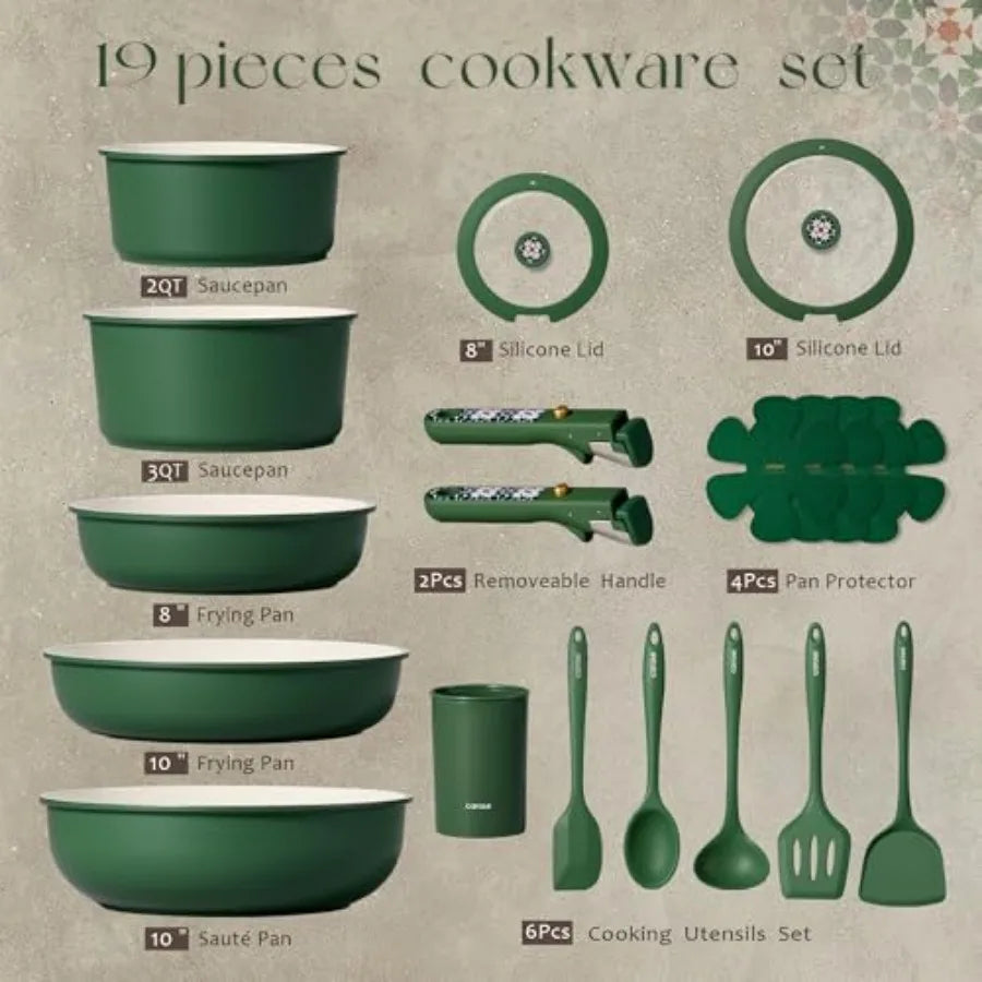 Ceramic Cookware Set  for Induction Cooking