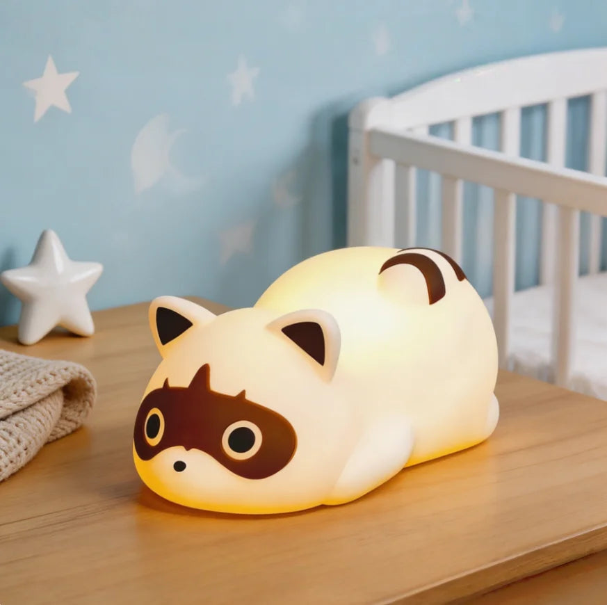 Portable Rechargeable Raccoon Night Light