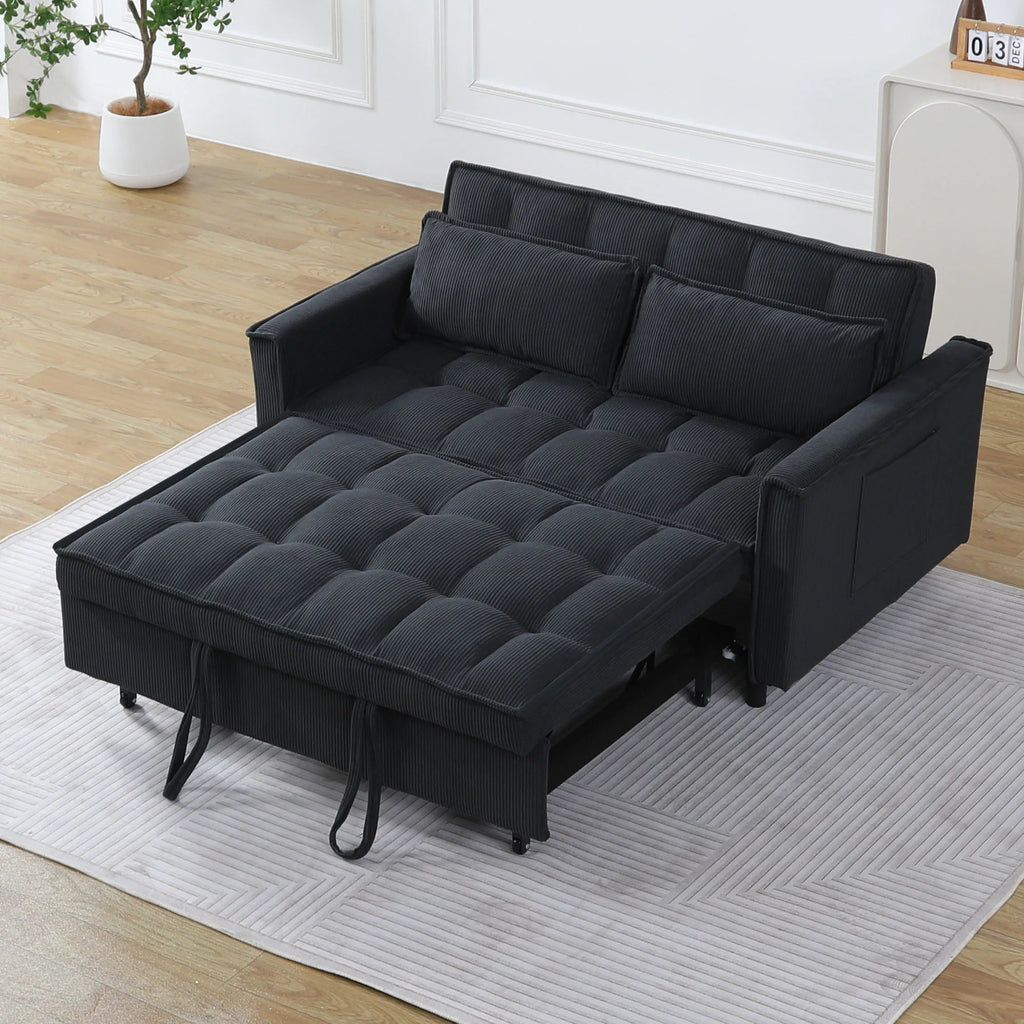 Corduroy Convertible Sleeper Sofa Bed