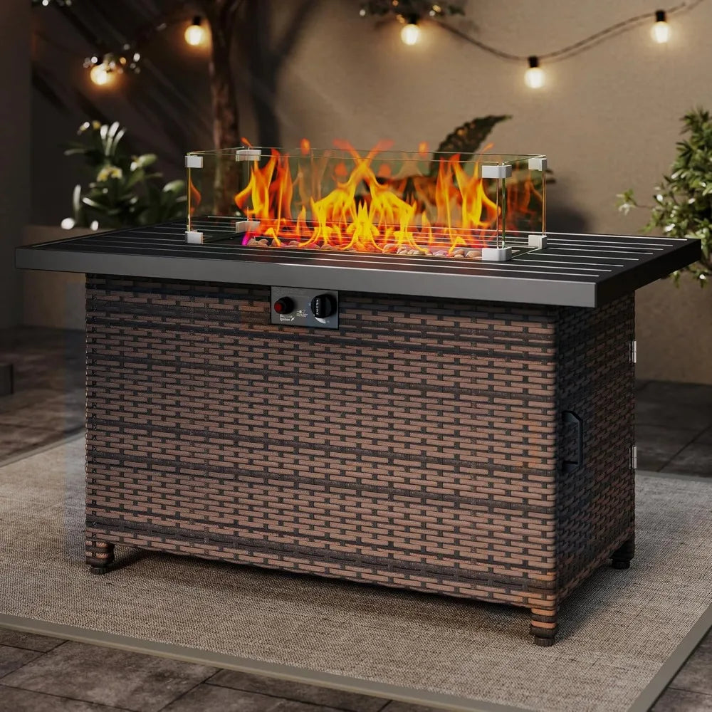 44-Inch Propane Fire Pit Table – 50,000 BTU Outdoor Heating Solution