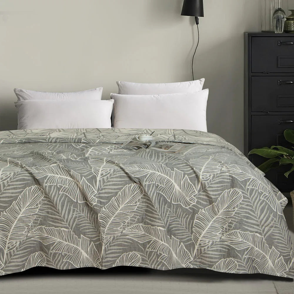 3-Layer Cotton Muslin Bed Blanket – Soft, Breathable, and Lightweight