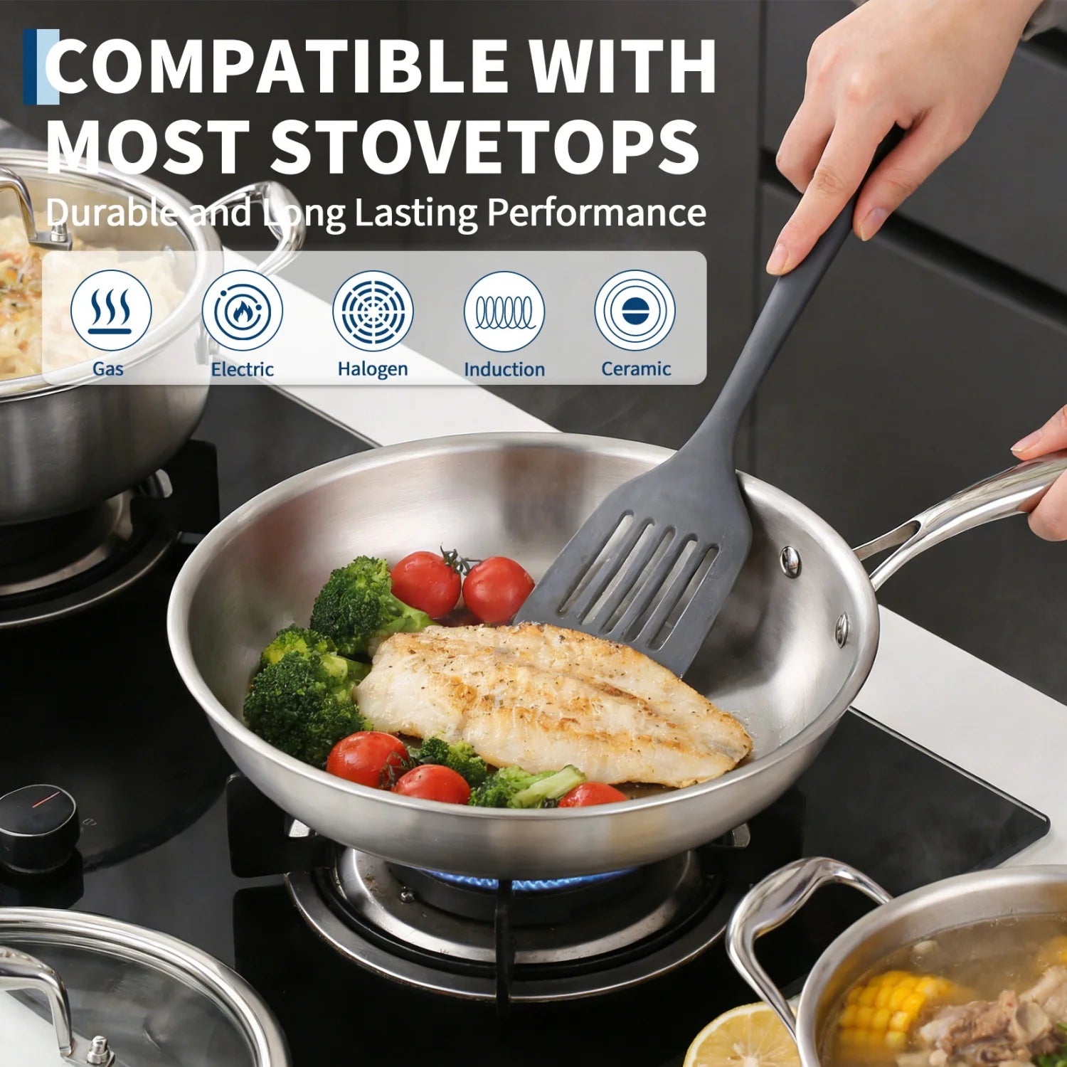 3 Ply Stainless Steel 11-Piece Cookware Set