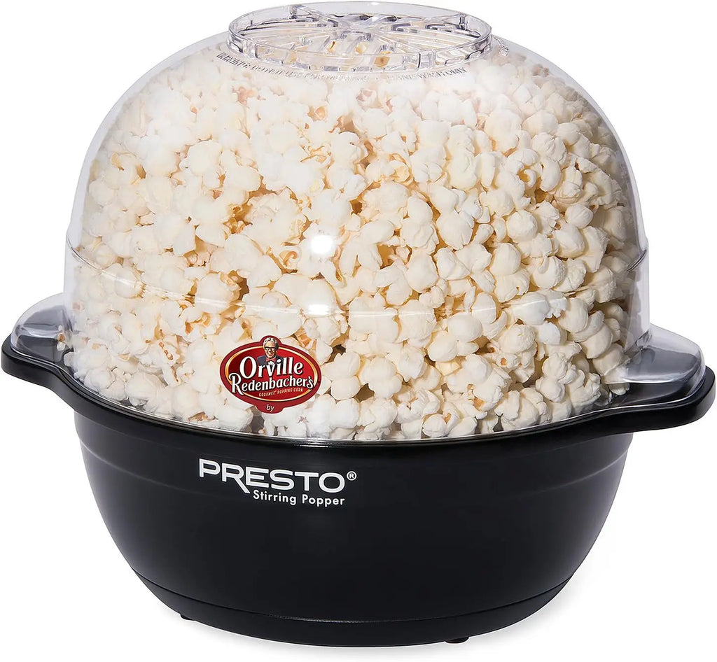 6 oz Capacity Stainless Steel Stirring Popcorn Maker