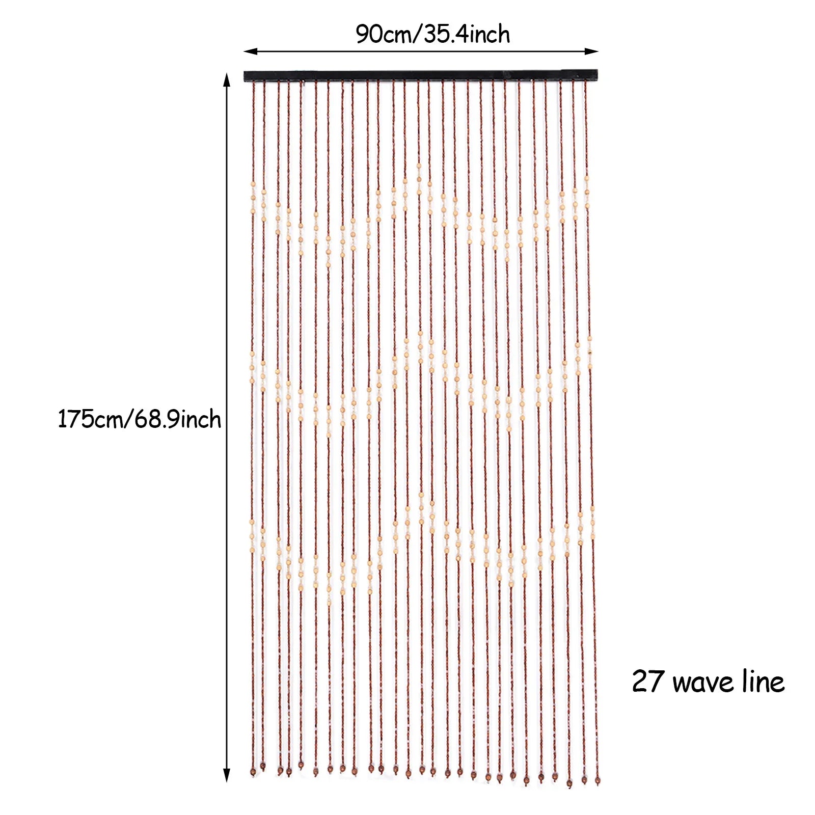 Bamboo Bead Curtain for Doorways