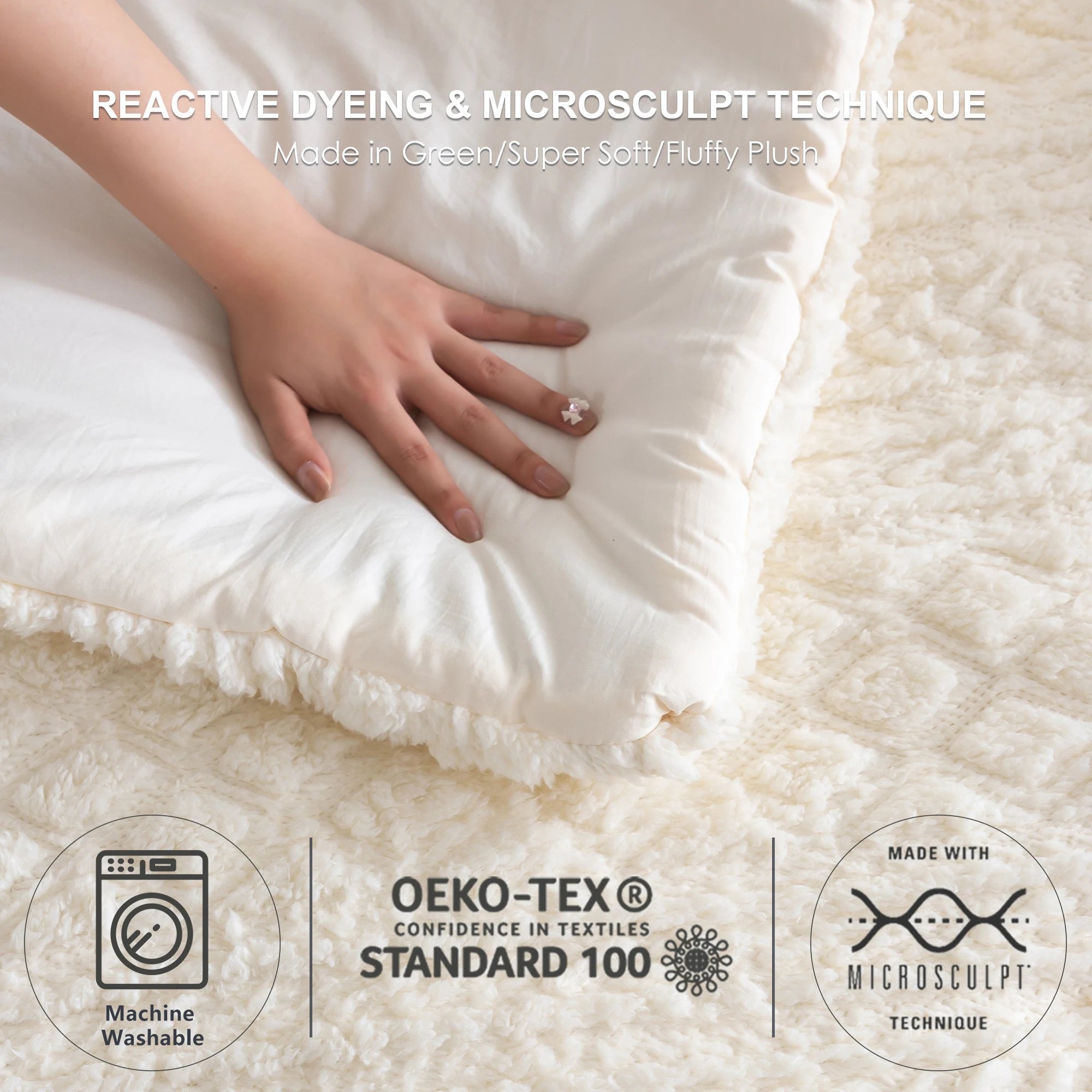 All Season Plush Sherpa Comforter Set