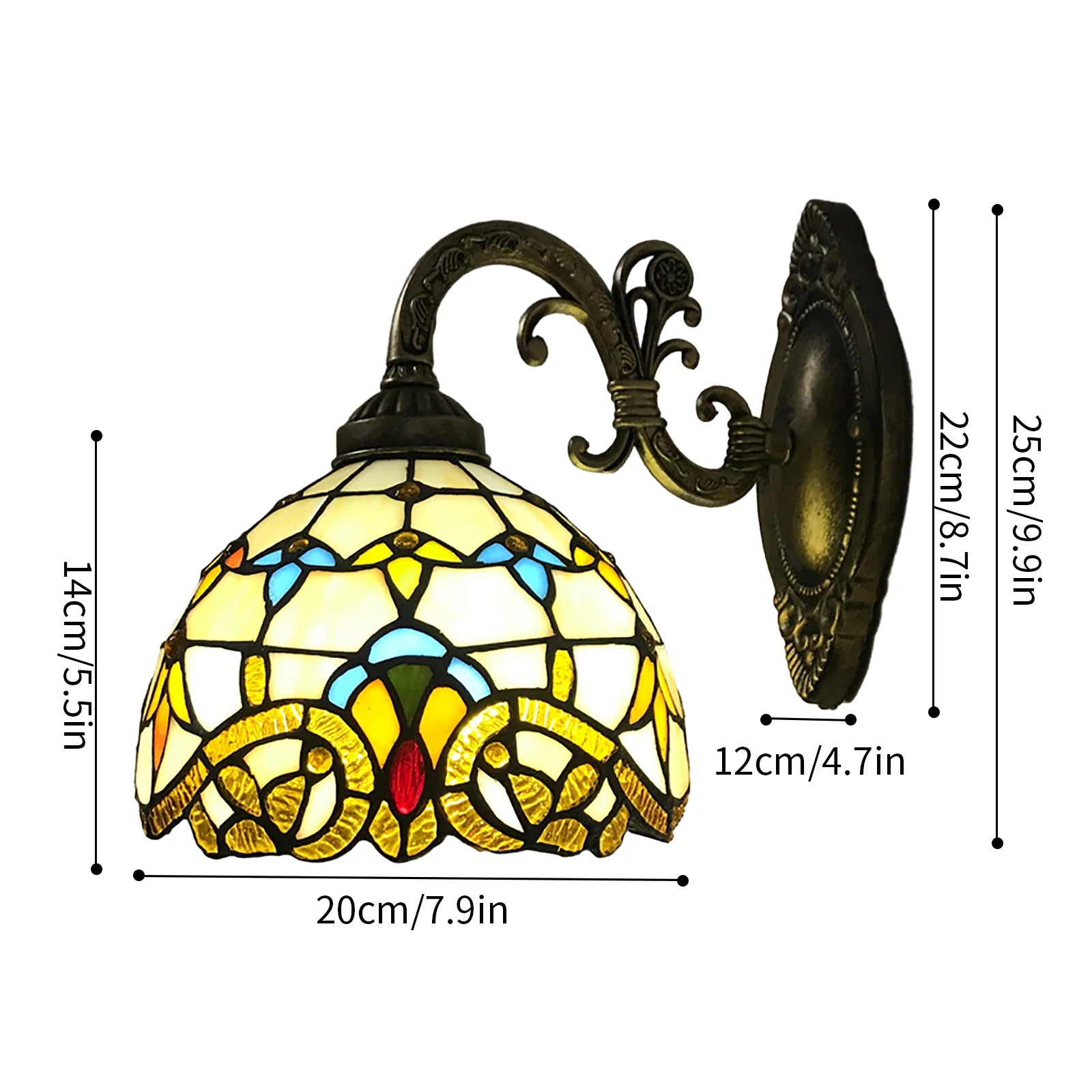Tiffany Vintage Wall Lamp