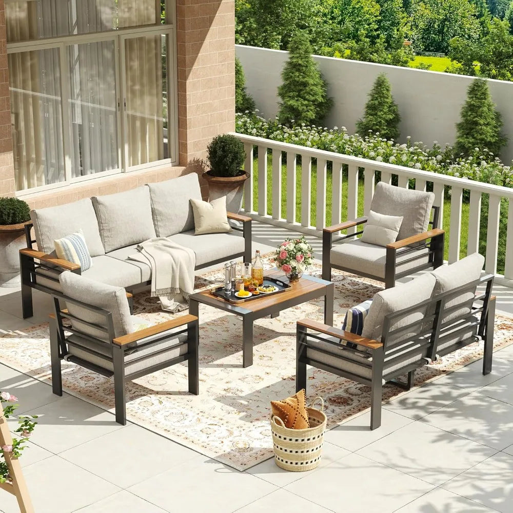 7-Seat Aluminum Patio Furniture Set