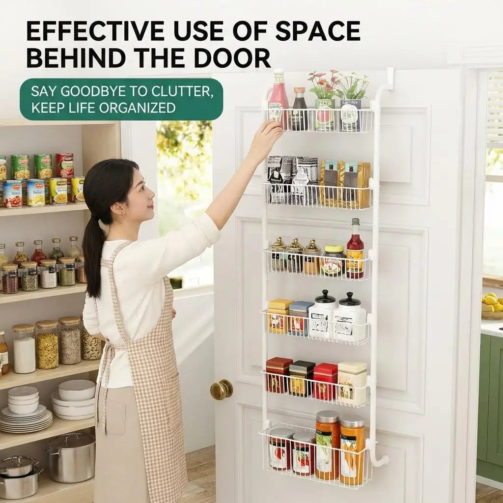 6-Tier Over-the-Door Pantry Organizer